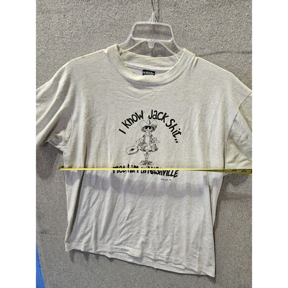 Single Stitch T-Shirt KNOW JACK SH.. Met Him In Nashville Sz XL Screen Stars USA - Picture 9 of 15